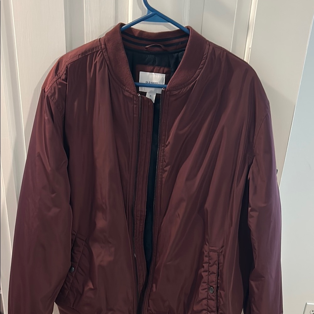 Old Navy Maroon Bomber Jacket
